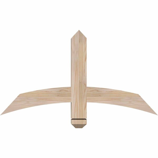 Ekena Millwork Bellingham Smooth Timber Gable Bracket, Douglas Fir, 36"W x 19"H x 3 1/2"D x 3 1/2"F, 13/12 Pitch GBW036X19X0404BEL00SDF - main